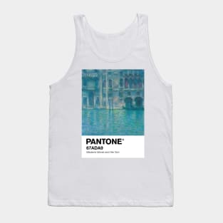 PANTONE MONET -  PANTONE Palazzo da Mula, Venice (1908) by Claude Monet Portrait Tank Top